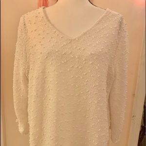 XL cram blouse/sweater. Sheer with lining